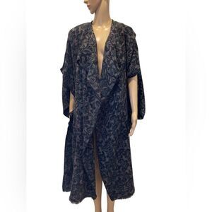 Vintage STIJFSELKISSIE Marijke Benedict Duster  Cardigan Poncho OS